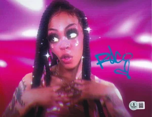 RICO NASTY signed ( CRASH) A COLORS SHOW Music 8X10 photo BECKETT BAS BU41094 - Picture 1 of 1