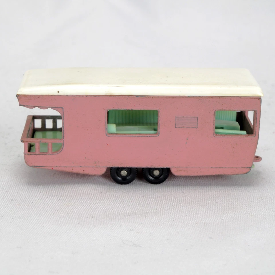 Remolque vintage Lesney Matchbox rosa caravana Nº23 SIN CAJA Foto 1 de 4