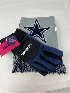 NFL Team Strickschal und Handschuhe Geschenkset - Offiziell Lizenziert Cowboys Neu - Bild 1 von 13