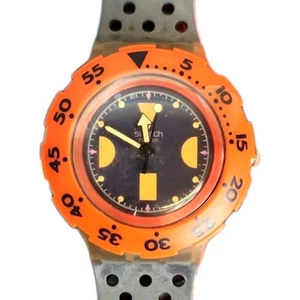Reloj Swatch DEEP BLUE SDK100 1990 Buceo Nuevo Antiguo Stock Con Batería Nueva - Imagen 1 de 7