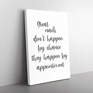 Tolle Nägel Typografie Leinwand Wandbild Kunstdruck gerahmtes Bild Deko Wohnzimmer - Bild 1 von 6