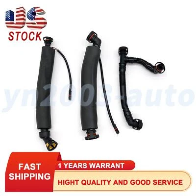 3pcs Engine Crankcase Vent Valve Hoses Kit For BMW 323i 325i 330i 525i 530Xi Z4 Foto 1 de 3