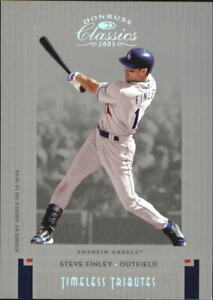 2005 Donruss Classics Timeless Tributes Silver Baseball Card #112 Steve Finley