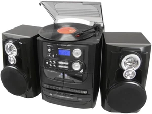 3-In-1 CD Music System - 3 Speed Turntable, Dual Cassette & FM/AM Radio - Perfec - Picture 1 of 12