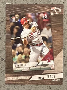 2019 Topps NOW Review Mike Trout #TN-8 Los Angeles Angels MLB $2.88 B3G1 - Picture 1 of 2