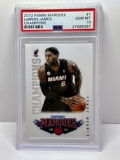 2012-13 Panini Marquee Champions #7 LeBron James PSA 10 Rare!