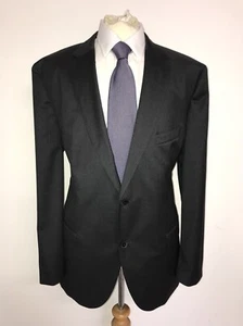 HUGO BOSS - Herren Uni DUNKELGRAUER WOLLANZUG - UK 50 Reg - W42 L30 - 2x getragen - Bild 1 von 15