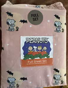 Nuevo Peanuts Snoopy Woodstock Momia Rosa Halloween Otoño Hojas Completo Berkshire - Imagen 1 de 3
