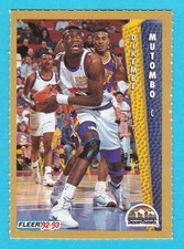 1992-93 Fleer Rising Stars Magazine Sheet Singles #DIMU Dikembe Mutombo