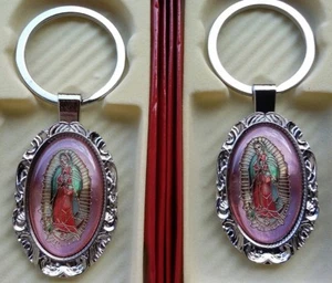 12 FAVORES BAUTISMO LLAVES REGALOS NIÑO NIÑA BAUTIZO LLAVEROS RECUERDOS VIRGEN - Imagen 1 de 7