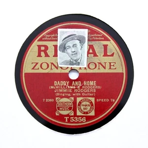 JIMMIE RODGERS "Daddy And Home / My Old Pal" (E+) REGAL ZONOPHONE T-5356 [78] - Picture 1 of 1