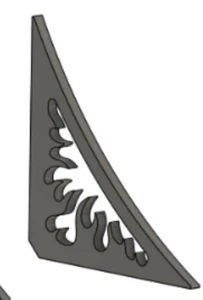 3" Fire Flame Gusset, 90°, 1/4" Steel Weld Bracket - Imagen 1 de 4
