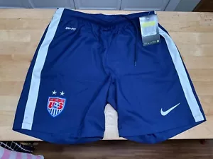 NIKE Women’s Blue DRi-FIT USA SOCCER SHORTS , SIZE S NWT - Imagen 1 de 7