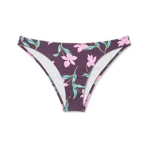 Women's High Leg Extra Cheeky Bikini Bottom - Shade & Shore- Dusk Floral-Size M - Picture 1 of 2
