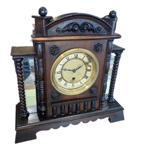 Antique Dual Mirrored Elegant Europian Mantle Clock, Unknown Maker Cover