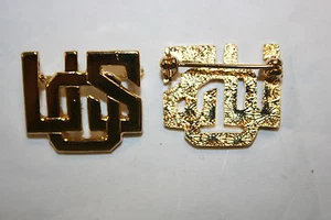 USARMY WW2 USO U.S.O. CAMP SHOWS ENTERTAINER METAL PIN BADGE - Picture 1 of 1