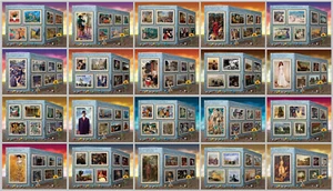 History of Painting & Great Masters Mi. CV440€ Collection 40 s/s MNH #CNA123 - Picture 1 of 2