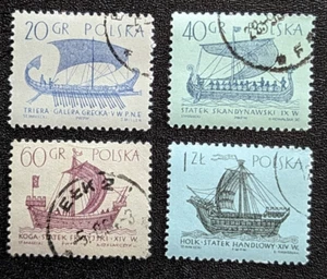 Poland - Sailing Ships (1st series) Stamps - 1963 - Used/CTO SG 1372, 1374-1376 - Picture 1 of 6