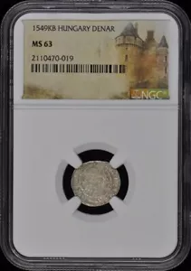 1549KB HUNGARY DENAR NGC MS63 - Picture 1 of 2