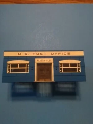 o scale plasticville post office custom painted and weathered - Image 1 of 4