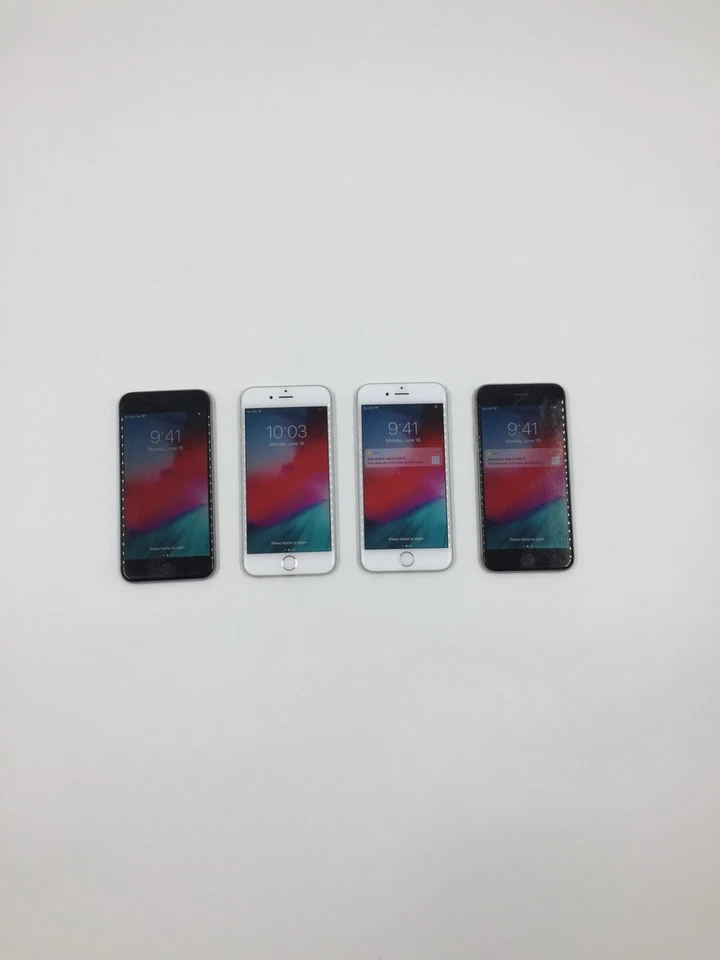 *LOTE DE 4* Apple iPhone 6 | 16GB COLORES BLANCO Y NEGRO| Desbloqueado Excelente Foto 1 de 4
