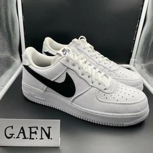 Nike Air Force 1 Low 07 Premium 2 White Black - NEW DS 100% - US 12 - Foto 1 di 4