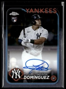 2024 Topps Chrome Jasson Dominguez RC Auto #RA-JDZ Yankees - Picture 1 of 2
