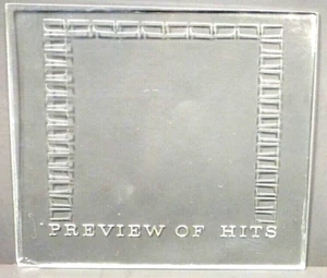 ROWE MM1 JUKEBOX part: GLASS -- "PREVIEW OF HITS" --- 6 & 1/8" x 5 & 1/2" - Picture 1 of 2