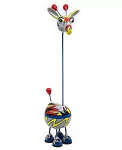 Crazy Giraffe Pop Art Escultura Figura Apta para Exterior 40 cm 20231 A - Imagen 1 de 1