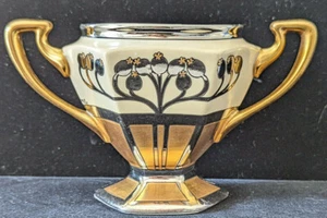 ART DECO, W.A. Pickard Vase or Sugar Bowl, Signed, 1910-12, 4" x 6" Discontinued - Picture 1 of 9