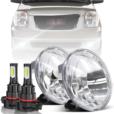 For Chevy Avalanche Suburban Tahoe GMC Yukon Acadia 07-14 LED Fog Lights Lamps - Image 1 of 4