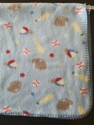 Baby Connection De Colección Azul Deportes Liga Guantes Polar Manta 30"×40" lovey lovie Foto 1 de 4