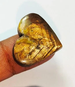 63 Cts Natural Star Sapphire Gold Shine Heart Cabochon Loose Gemstone D22 - Picture 1 of 2