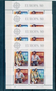 Portugal Block 29 postfrisch, 4 mal Europa Persönlichkeiten - Bild 1 von 1