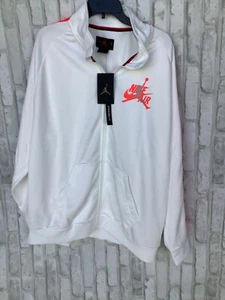 NIKE AIR JORDAN JUMPMAN TRICOT FLIGHT JACKET WHITE MEN'S SZ XL CK2180-100 - Picture 1 of 6