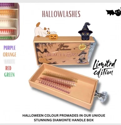 Premade / Promade fans 5D 0.07 D Curl mixed colours  500  fans Pointy Stems - Image 1 of 4