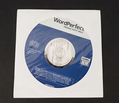 2003 Corel WordPerfect Productivity Pack Sealed PC CD ROM OEM Windows - Image 1 of 3