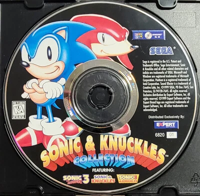 Sonic & Knuckles Collection Sonic CD Disc Only Sega PC 3 Pack Computer CD-ROM - Image 1 of 2