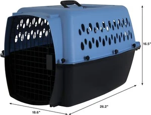 Petmate 26" Large Portable Pet Crate for Dogs, Travel Carrier Plastic Dog Kennel - Picture 1 of 11