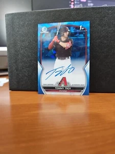 2023 Bowman Draft Sapphire Tommy Troy Chrome Sapphire Refractor Auto #d 9/199 - Bild 1 von 2