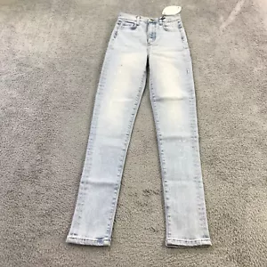 Triarchy Jeans Womens 25 Denim Trouser High Rise Candiani Pants Skinny Casual - Picture 1 of 17