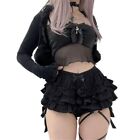 Casual Ruffled Shorts Waist Show Your Figure with the Skirt Pants