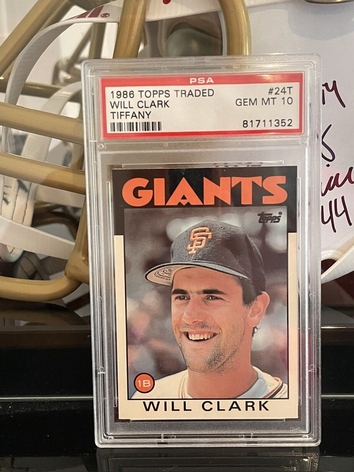 1986 Topps Traded Tiffany Will Clark PSA 10 Rookie RC SF Giants