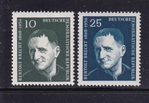 DDR MNH ** 593-4 SC 362-3 Berthold Brecht 1957 - Picture 1 of 1