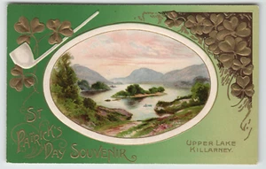 Postcard Vintage St. Patrick's Day Upper Lake Killarney - Picture 1 of 2