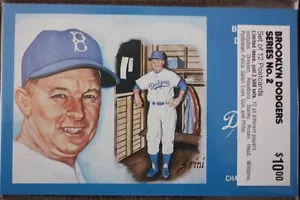 1991 Brooklyn Dodgers LIMITED EDITION Series 2 Postcards Set of 12 FREE SHIPPING - Picture 1 of 2