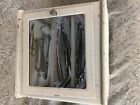 vintage metal medical cabinet with surgical instruments 