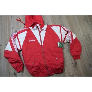 NWT Vintage 90s DIADORA Polyester Youth Large Soccer Jacket w/Removeable Hood - Picture 1 of 10