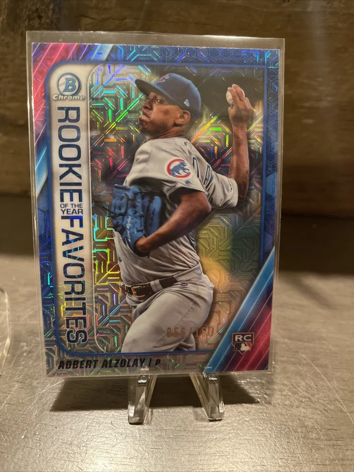 2020 Bowman ROY Favorites #ROYF-AA Adbert Alzolay RC - Chicago Cubs MOJO 66/150 - Image 1 of 3