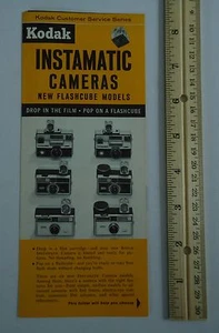 Kodak Instamatic Kameras neue Flashcube Modelle 1966 Ordner Vintage Werbung - Bild 1 von 1